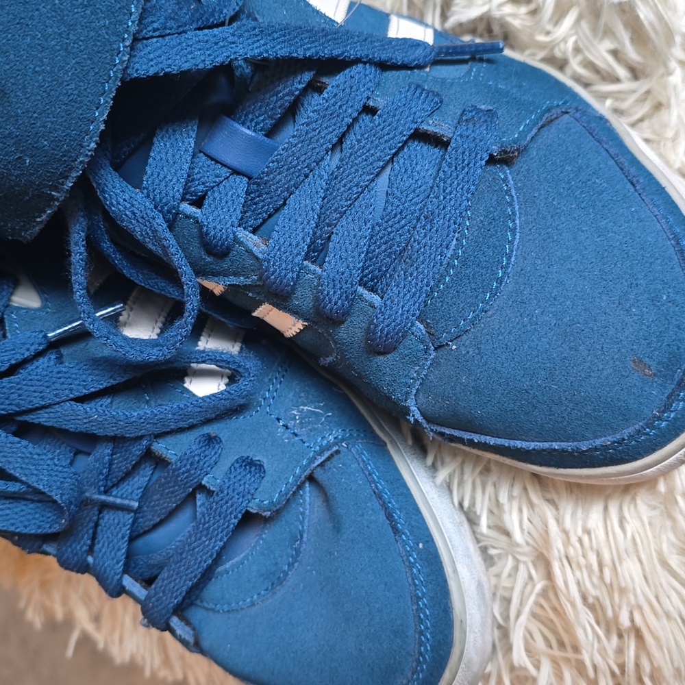 Adidas Amberlight Up high top Wedge sneakers in Trible Blue White Alumi 7.5 - Picture 12 of 12
